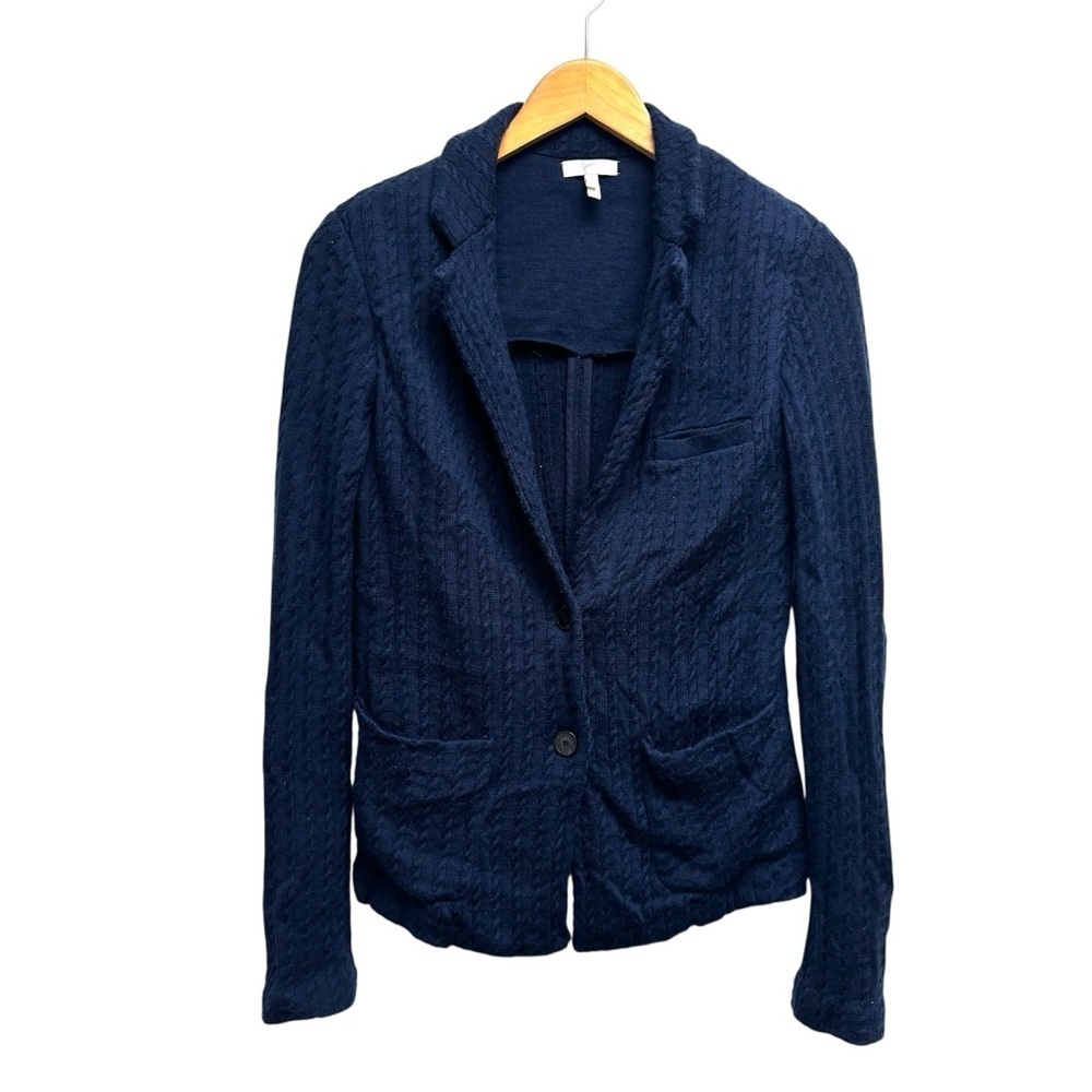 Joie Wool Cableknit Blazer Cardigan